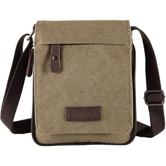 Vintage Canvas Messenger Cross body bag Shoulder bag - Picture 8 of 8